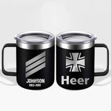 Personalized German Armed Forces With Name And Year Laser Handle Cup Printed 2023212KVH