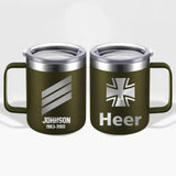 Personalized German Armed Forces With Name And Year Laser Handle Cup Printed 2023212KVH
