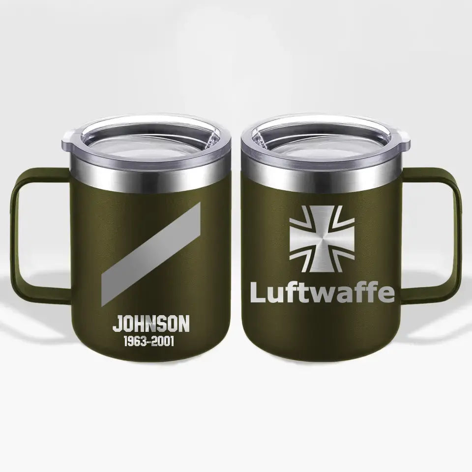 Personalized German Armed Forces With Name And Year Laser Handle Cup Printed 2023212KVH