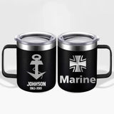 Personalized German Armed Forces With Name And Year Laser Handle Cup Printed 2023212KVH