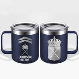 Personalized Swedish Armed Forces With Name And Year Laser Handle Cup Printed 2023212KVH