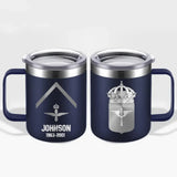 Personalized Swedish Armed Forces With Name And Year Laser Handle Cup Printed 2023212KVH