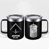 Personalized Swedish Armed Forces With Name And Year Laser Handle Cup Printed 2023212KVH