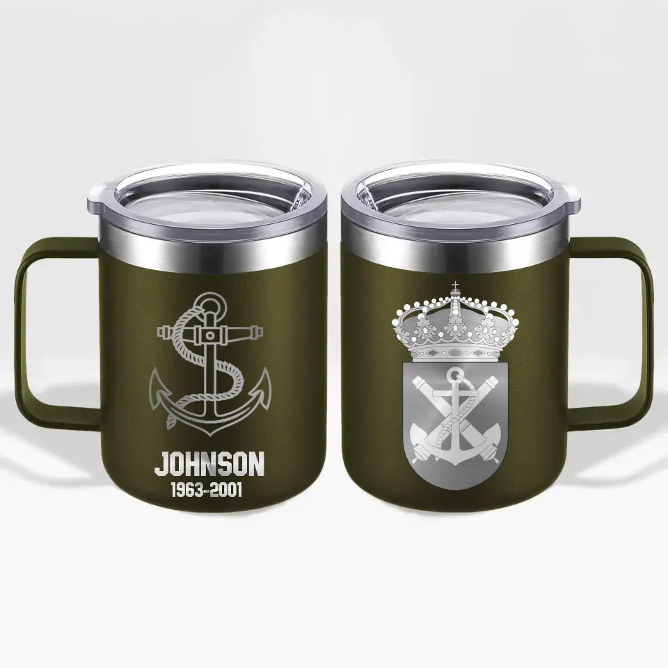 Personalized Swedish Armed Forces With Name And Year Laser Handle Cup Printed 2023212KVH