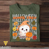 Personalized Auntie Crew Ghost Pumpkins Halloween & Kid Names T-shirt Printed HTHKVH23186