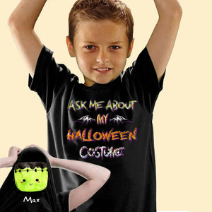 Personalized Ask Me About My Halloween Costume Kid T-shirt Printed MTHHN23210