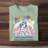 Personalized Aunticorn Like A Normal Aunt Only More Awesome Kid Names T-shirt Printed MTPN23229