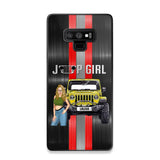 Personalized Jeep Girl with Name Phonecase Printed PVD23190