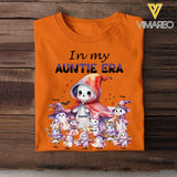 Personalized In My Auntie Era Ghost & Kid Names Tshirt Or Sweatshirt Printed MTPTN23276
