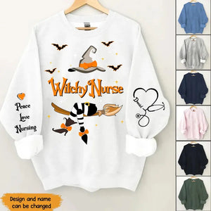 Personalized Witchy Nurse Printed Sweatshirt 23309HTHDNL