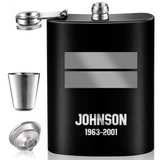 Personalized French Armed Force Steel Flasks QTKH23336
