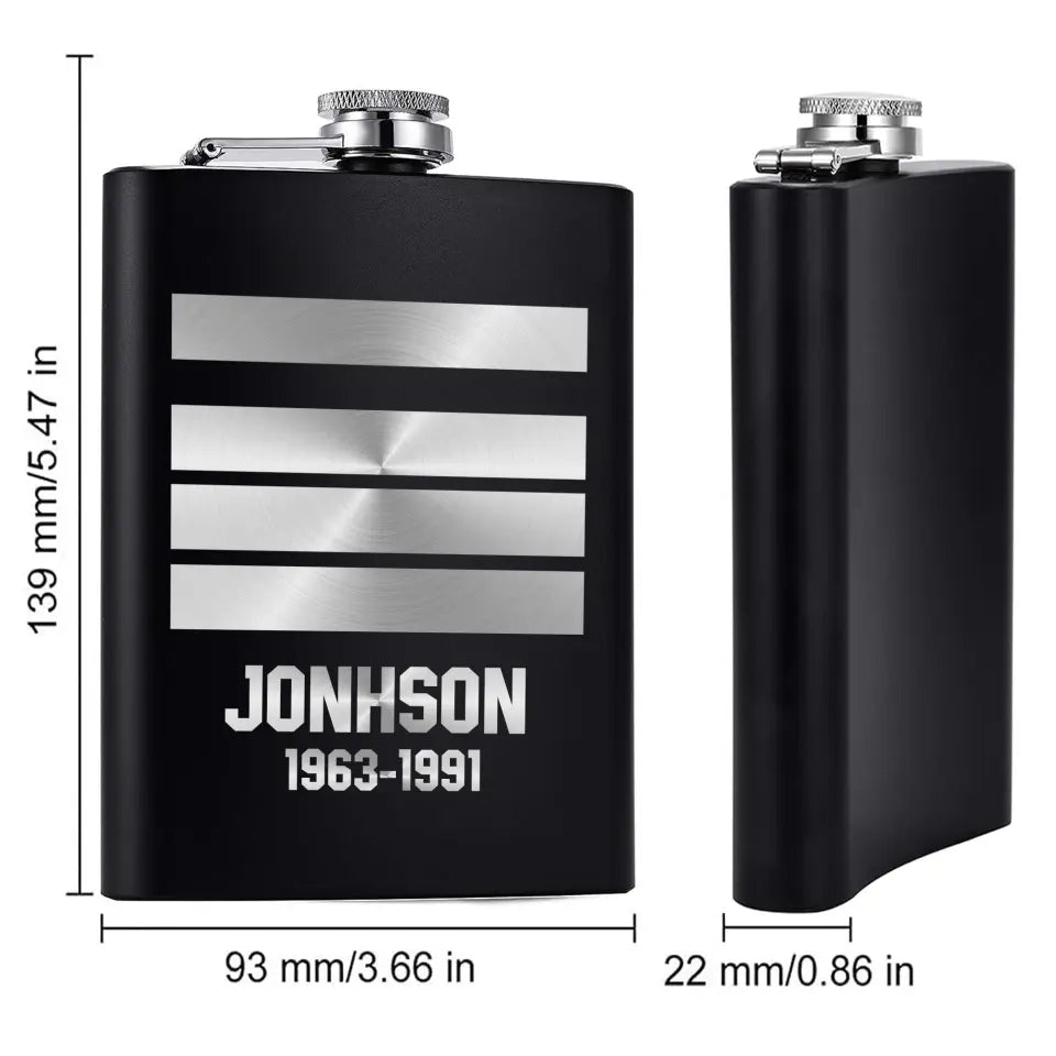 Personalized French Armed Force Steel Flasks QTKH23336