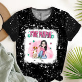 Personalzied Fur Mama Dog Mom Dog Lovers Gift 3D T-shirt Printed HTHVQ23384