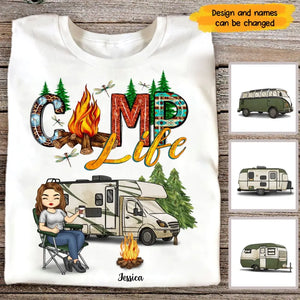 Personalized Camp Life Camping Gift Tshirt 2D Printed VQ23361