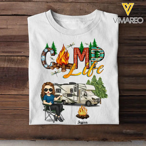 Personalized Camp Life Camping Gift Tshirt 2D Printed VQ23361