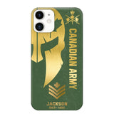 Personalized Canadian Armed Force Phone Case Printed QTKH458