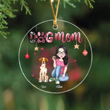 Personalized Dog Mom Dog Lovers Gift Christmas Gift Acrylic/Ceramic Ornament Printed VQ23480
