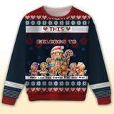 Personalized This Grandma Belongs To Ugly Sweater Printed HTHHN23635