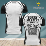 Sorry I Am Already Taken By A Sexy & Crazy Girl Born In October Tshirt Printed AUG-DT30