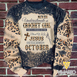 OCTOBER CROCHET GIRL BLOOD OF JESUS SWEATSHIRT PRINTED TNMA0810