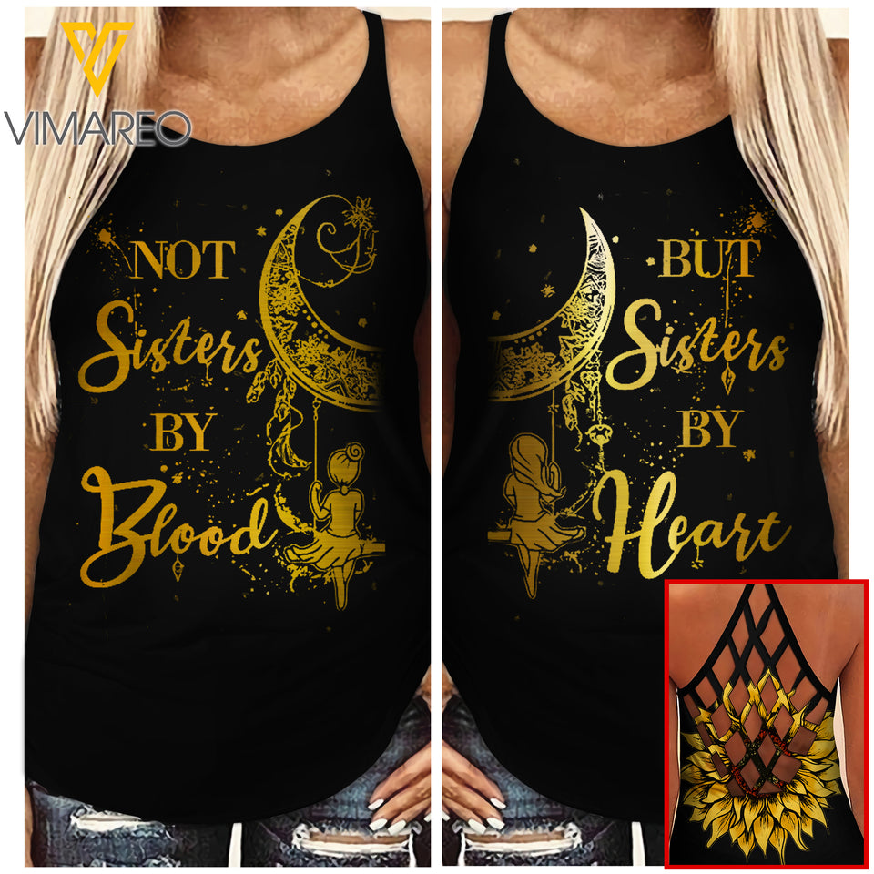 Couple girl Criss-Cross Open Back Camisole Tank Top 2506A
