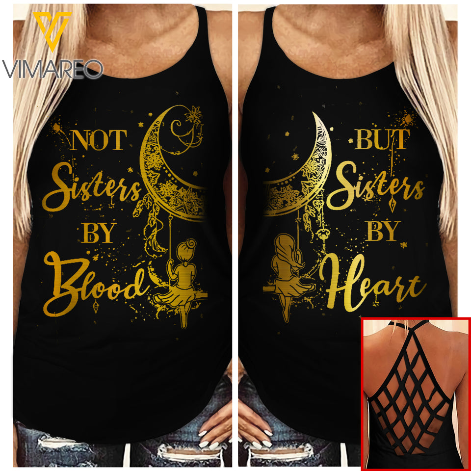 Couple girl Criss-Cross Open Back Camisole Tank Top 2506A