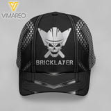 PERSONALIZED BRICKLAYER PEAKED CAP 3D LC