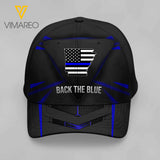 Arkansas map blue line Peaked cap 3D MTP v2