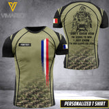 Customized French Soldier 3D Printed Combat Shirt EZMQ010621