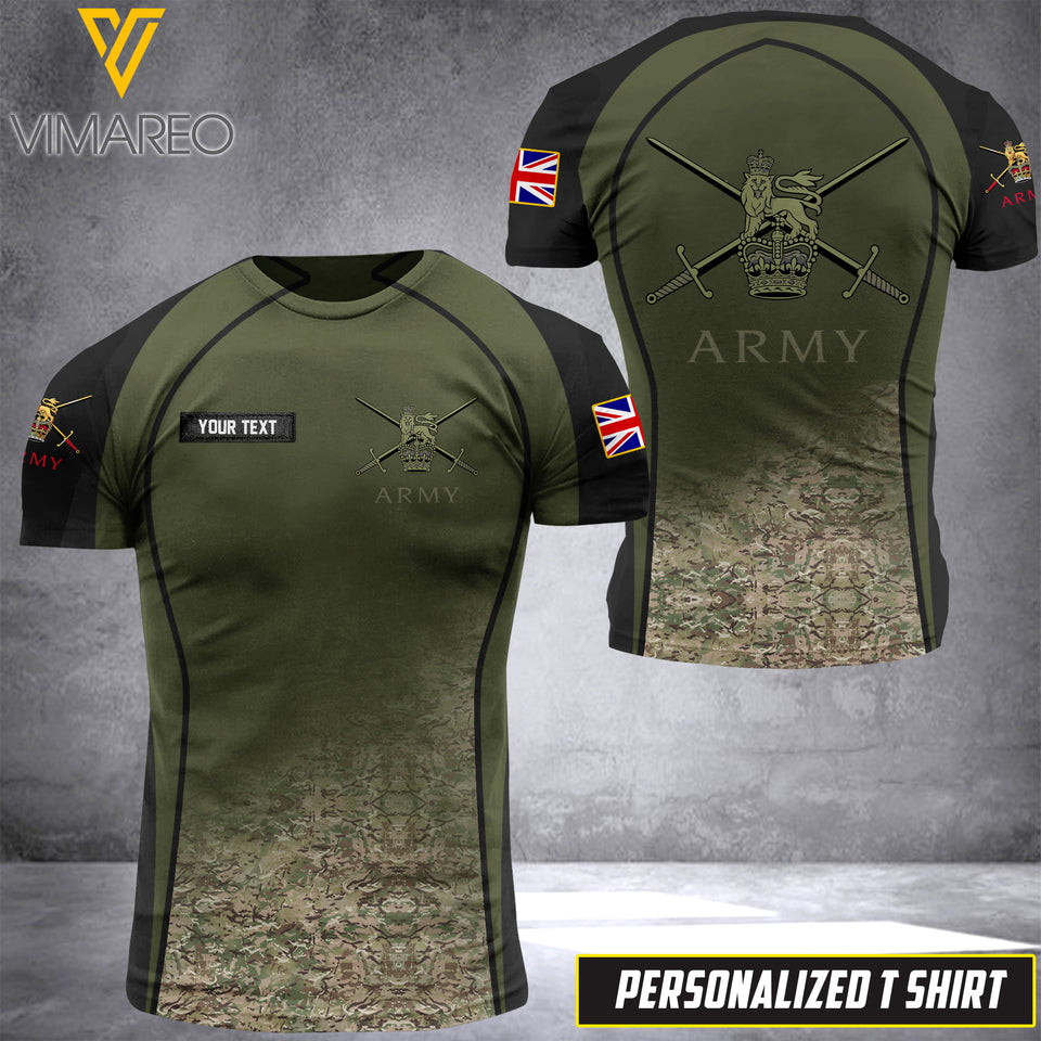Customized British soldier 3D Printed Combat Shirt EZMQ1604
