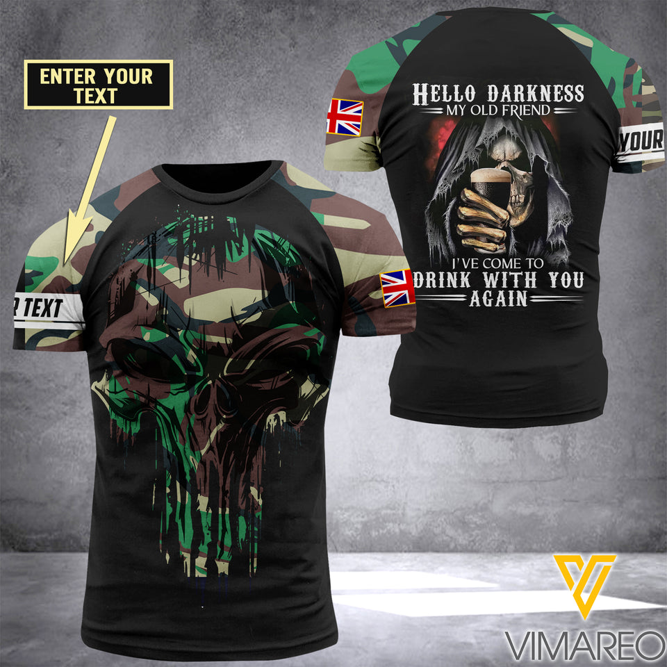 Customized British Soldier 3D Printed Combat Shirt EZMQ1205