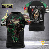 Customized British Soldier 3D Printed Combat Shirt EZMQ1205