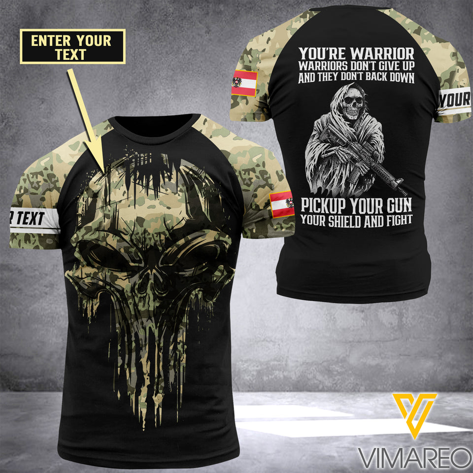 Customized Austrian Soldier 3D Printed Combat Shirt EZMQ140621