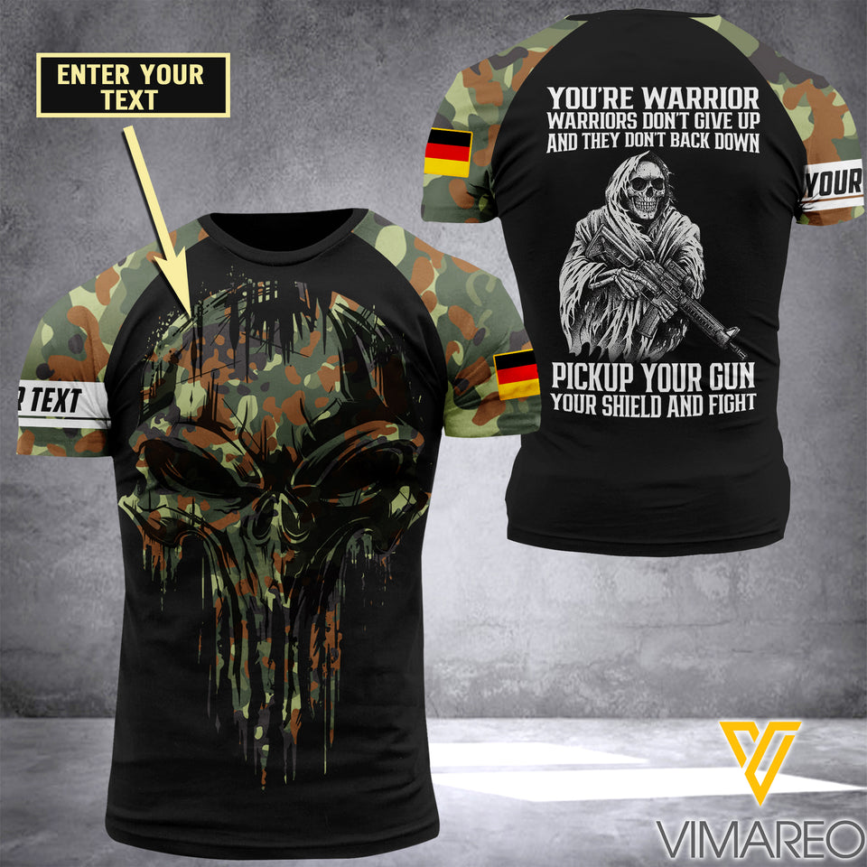 Customized German Soldier 3D Printed Combat Shirt EZMQ140621