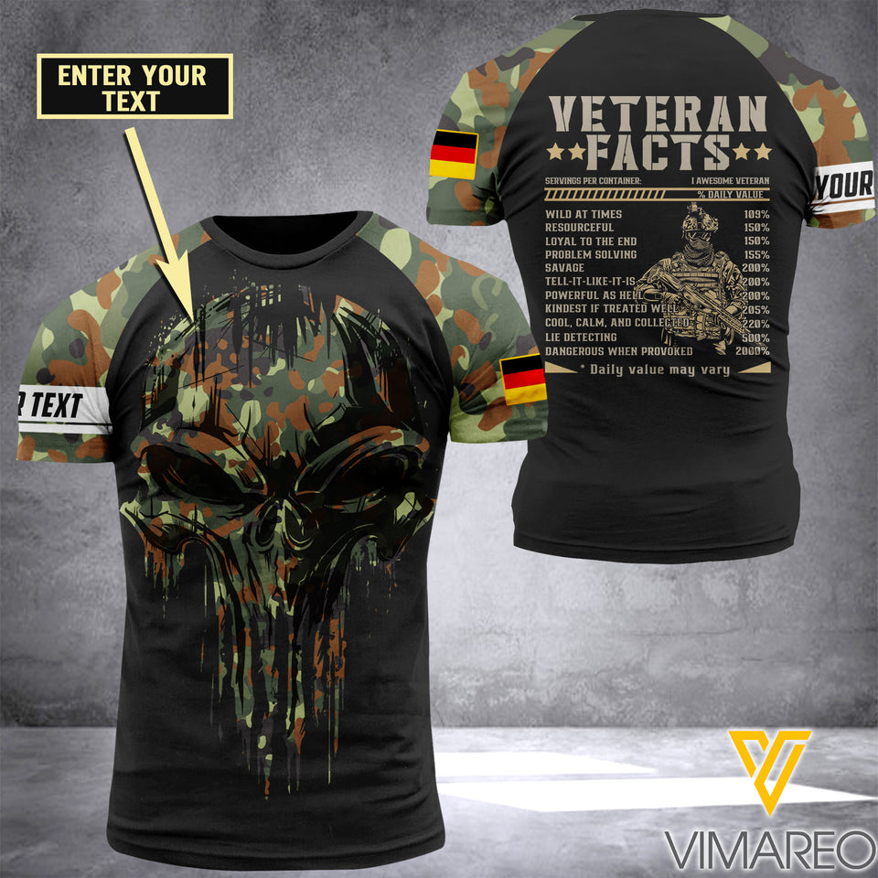 Customized German Soldier 3D Printed Combat Shirt EZMQ070621
