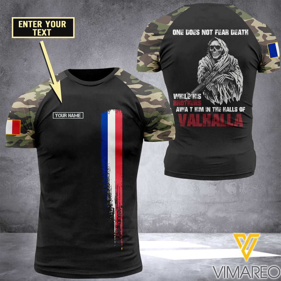 Customized French Soldier 3D Printed Combat Shirt EZMQ154