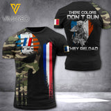 FRENCH CAMO TSHIRT 3D PRINTED ZM