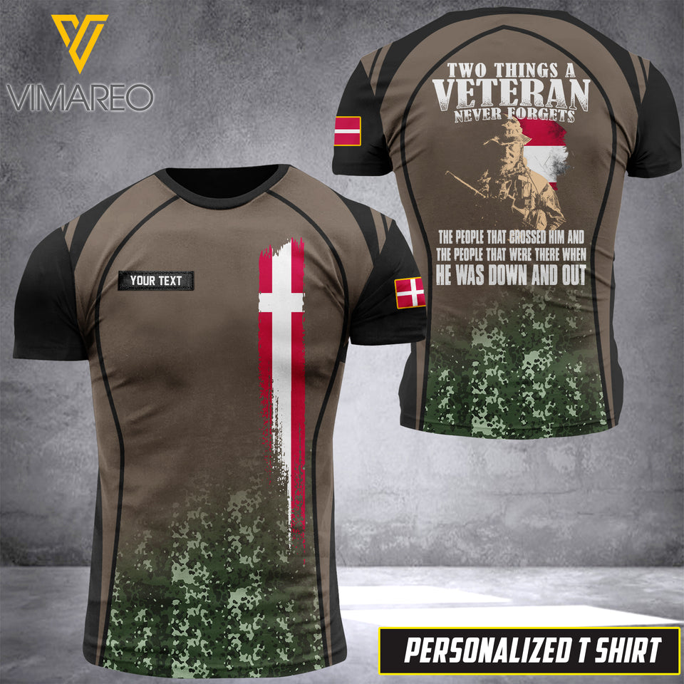 Customized Denmark Soldier 3D Printed Combat Shirt EZMQ030621