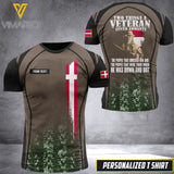 Customized Denmark Soldier 3D Printed Combat Shirt EZMQ030621