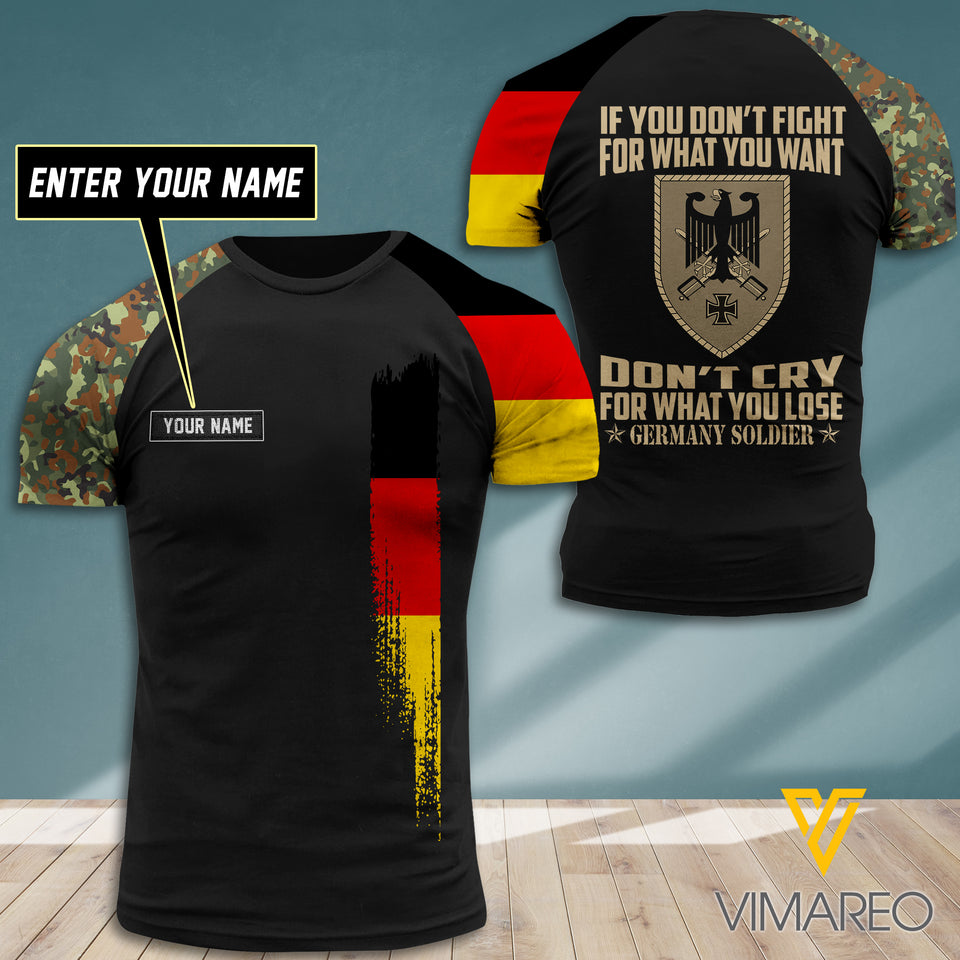 Customized German Soldier 3D Printed Shirt EZMQ0407
