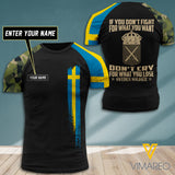 Customized Swedish Soldier 3D Printed Shirt EZMQ0407