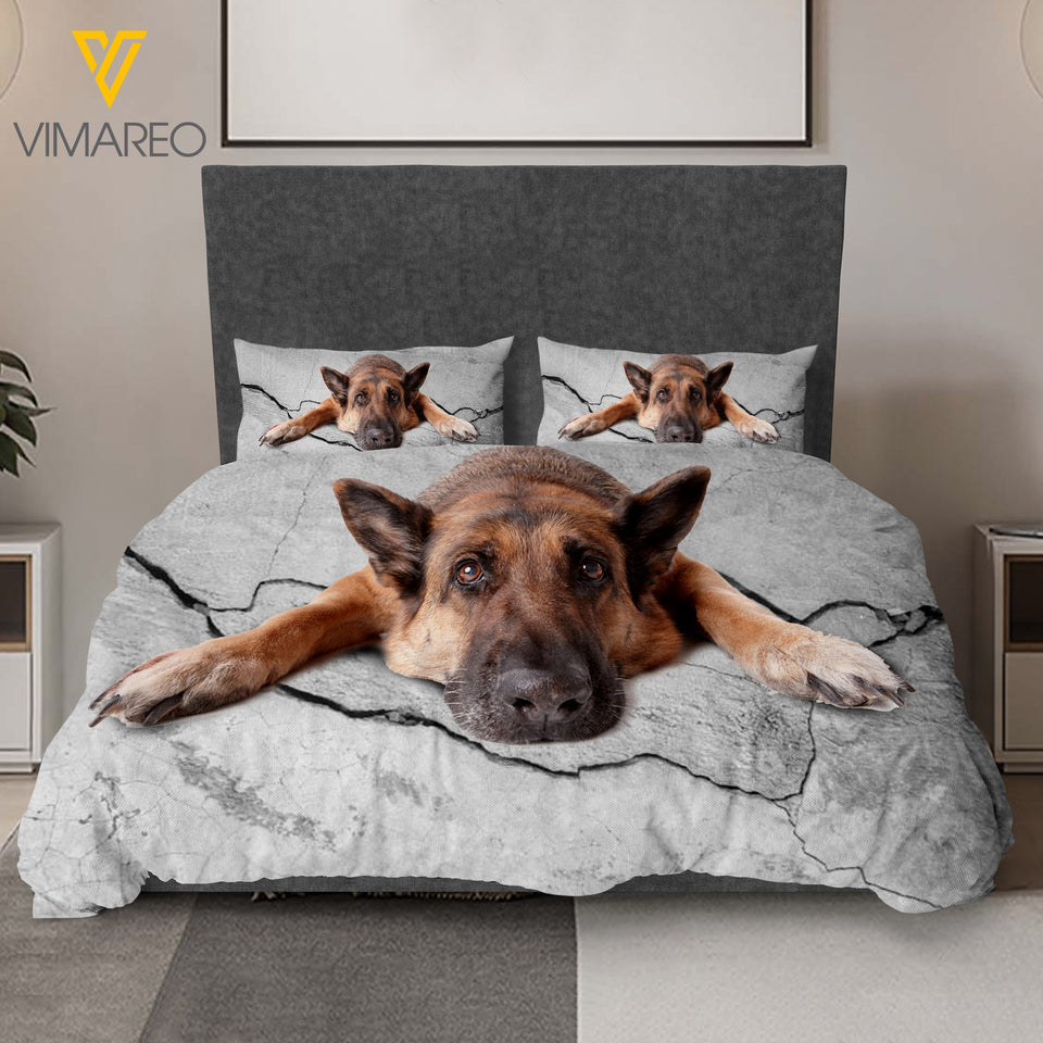 GERMAN SHEPHERD BEDDING SET NQDT1005
