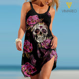 SKULL girl tattoos DRESS 3006A