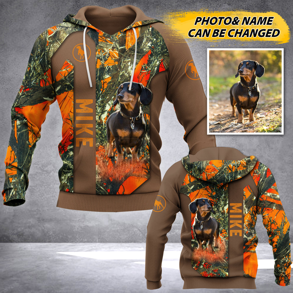 Personalized Dachshund Hunting Hoodi 3D Printed QTHY2406