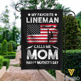 Happy Mother's Day -  Lineman Calls Me Mom Flag APR-MD08