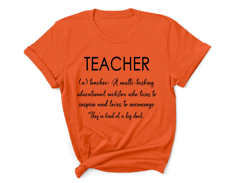 TEACHER (n) teacher: A multitasking