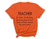 TEACHER (n) teacher: A multitasking