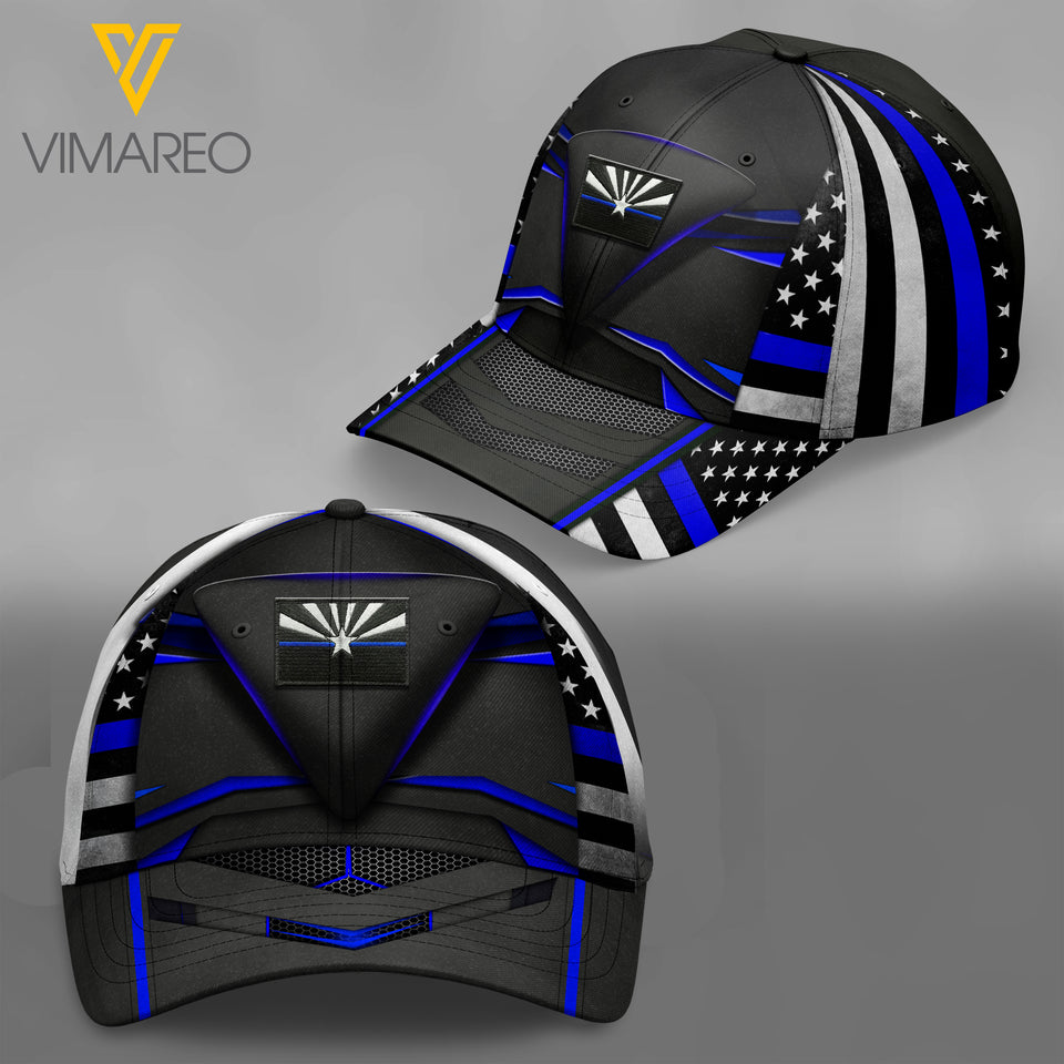 Arizona blue line Flag Peaked cap 3D NQA