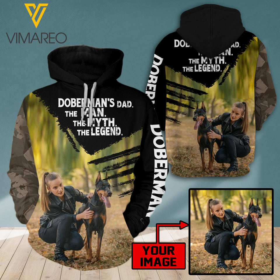PERSONALIZED DOBERMAN HOODIE 3D PRINTED AUG-MA23
