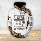 NOVEMBER GIRL BLOOD OF JESUS COMBO HOODIE / LEGGING PRINTED 3D